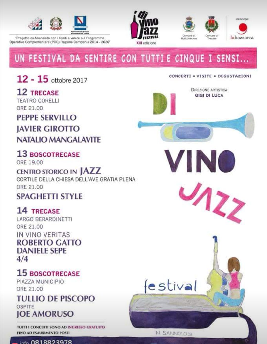 Trecase – Boscotrecase, al via il DiVino Jazz Festival