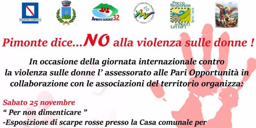 Pimonte. Eventi e manifestazioni per dire NO alla violenza sulle donne