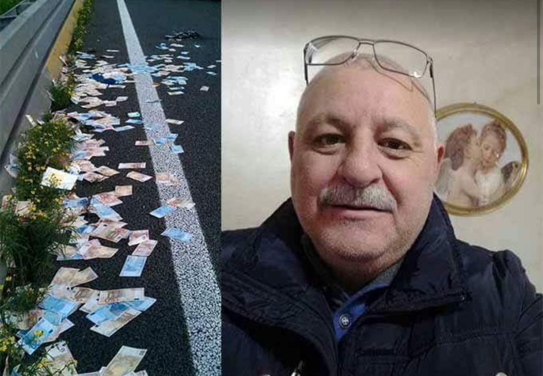 Castellammare. L’incredibile gesto di un ex poliziotto: trova 100mila euro in strada ma li restituisce
