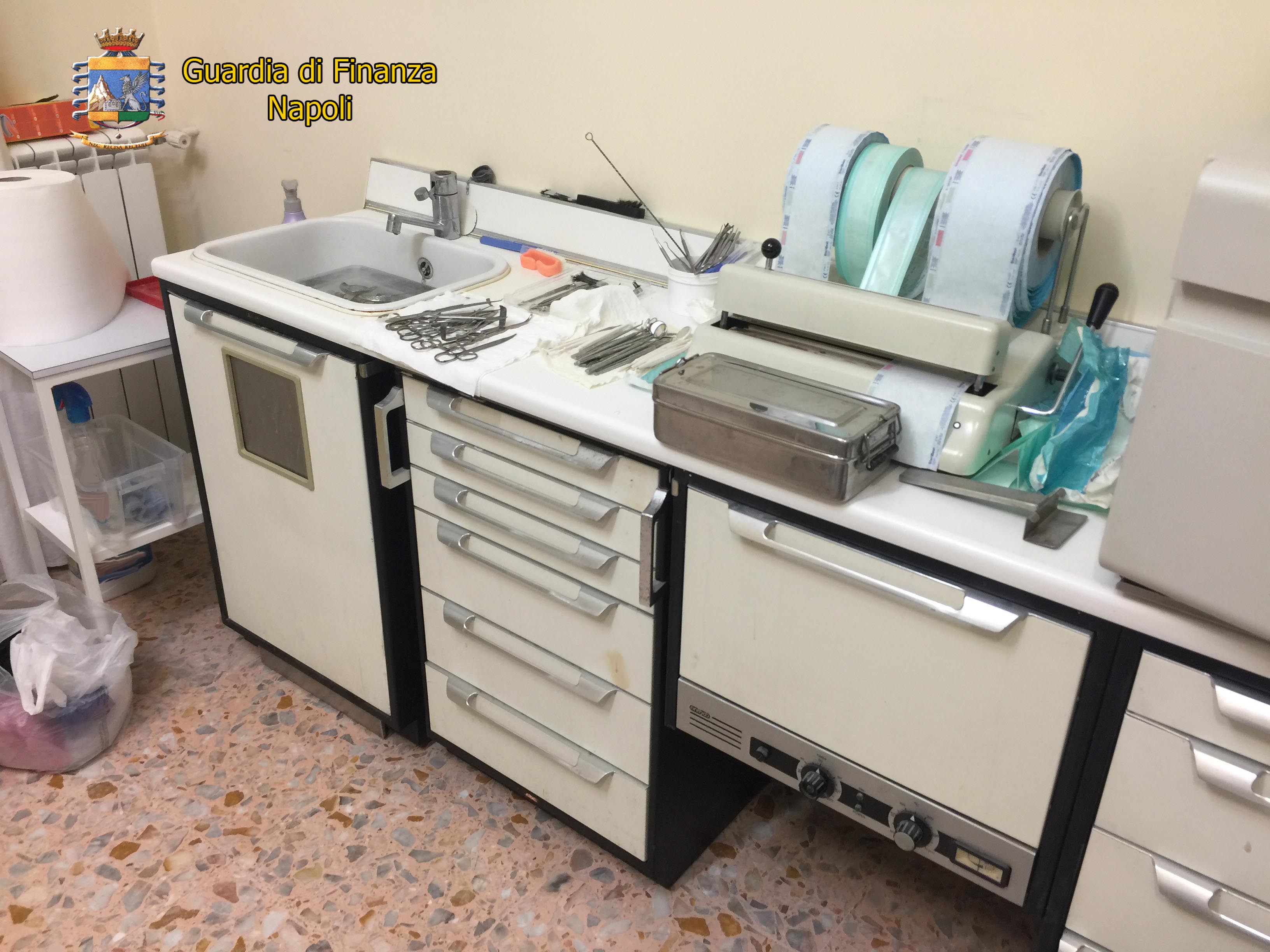 Portici. La Guardia di Finanza sequestra studio dentistico abusivo