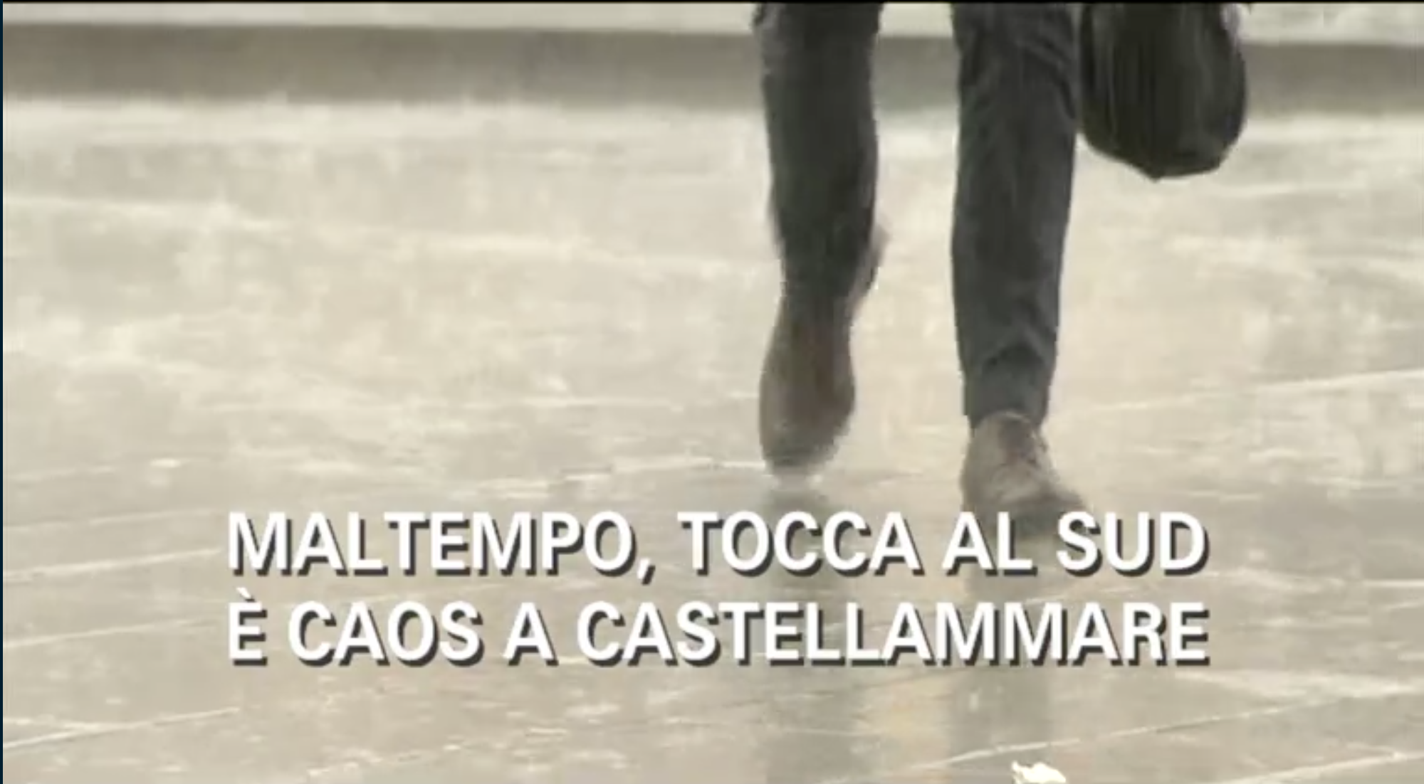 Maltempo, città in ginocchio Castellammare finisce su Tg5 (VIDEO)