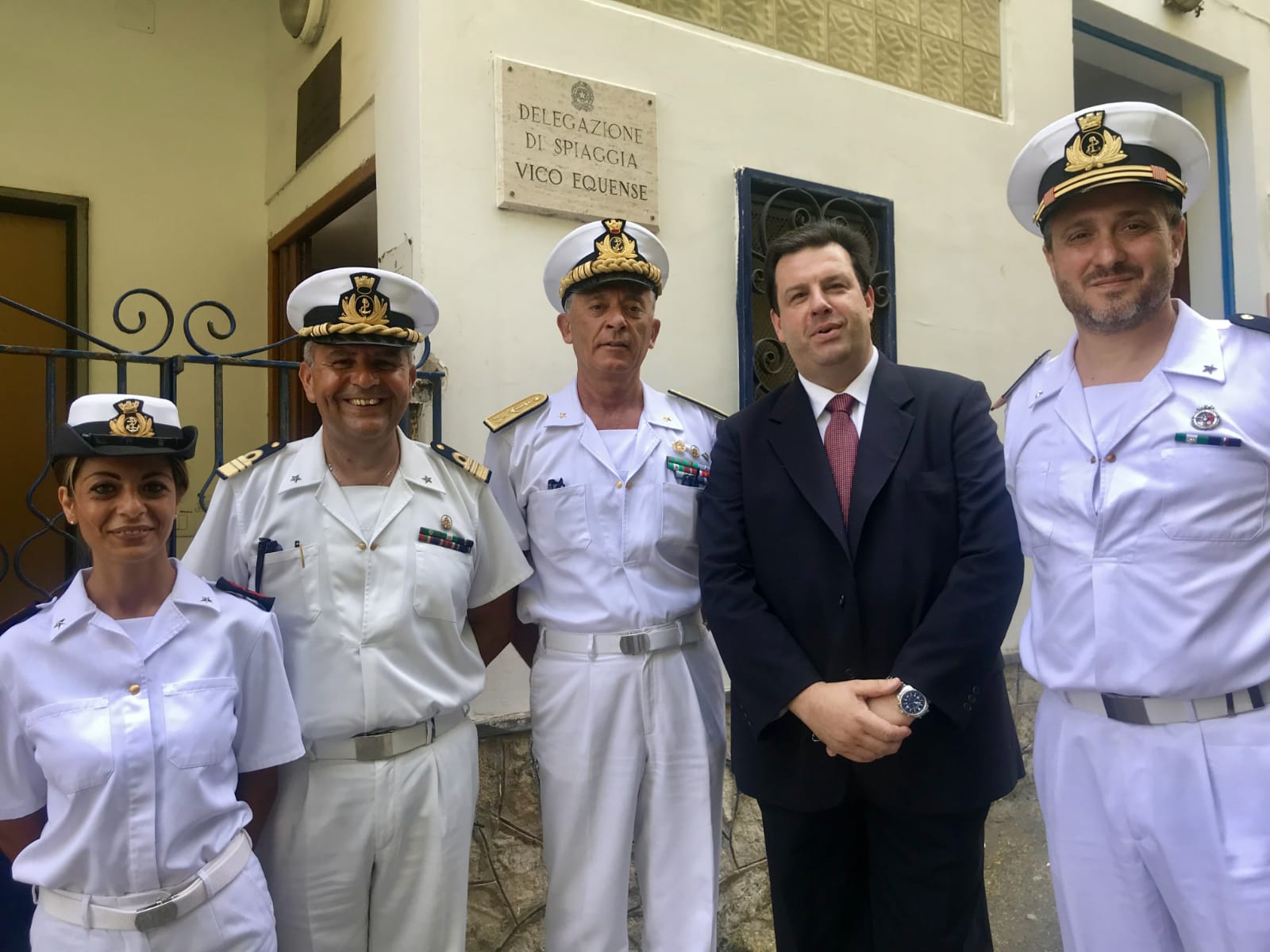 Il comandate generale delle Capitanerie di Porto fa visita in Costiera