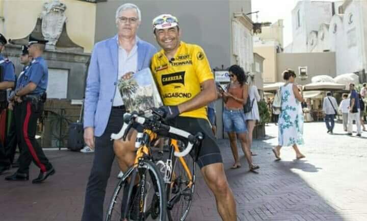 Salita da Marina Piccola alla Piazzetta di Capri: Claudio Chiappucci il primo ciclista ad affrontarla