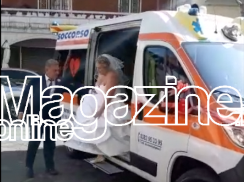 La sposa scende dall’ambulanza, le immagini fanno il giro del web (VIDEO)