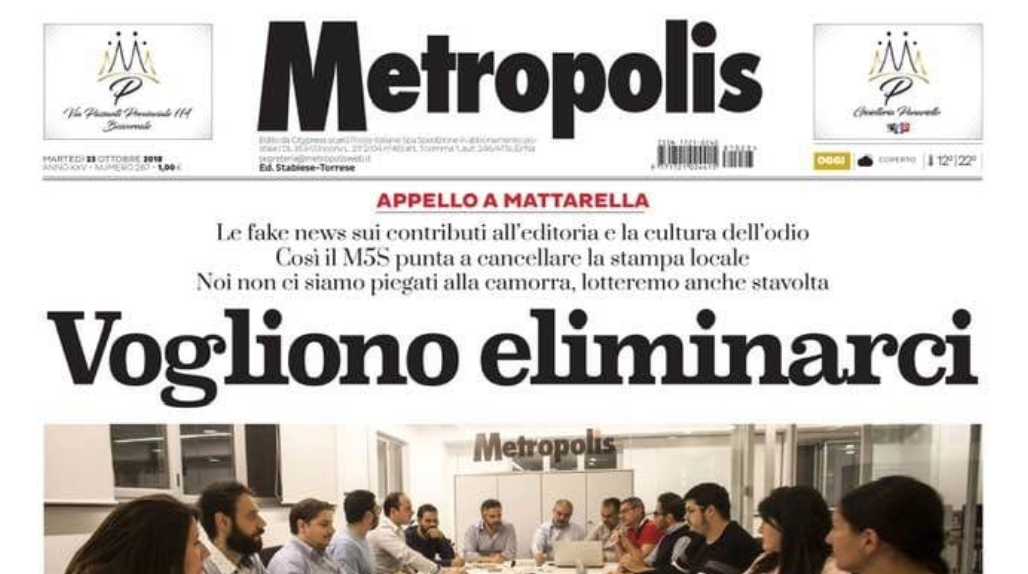Abolizione del contributo ai giornali, la Lega di Castellammare difende Metropolis e scrive a Salvini