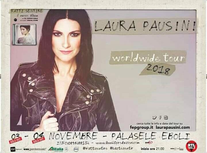 Laura Pausini fa doppio sold out al PalaSele di Eboli