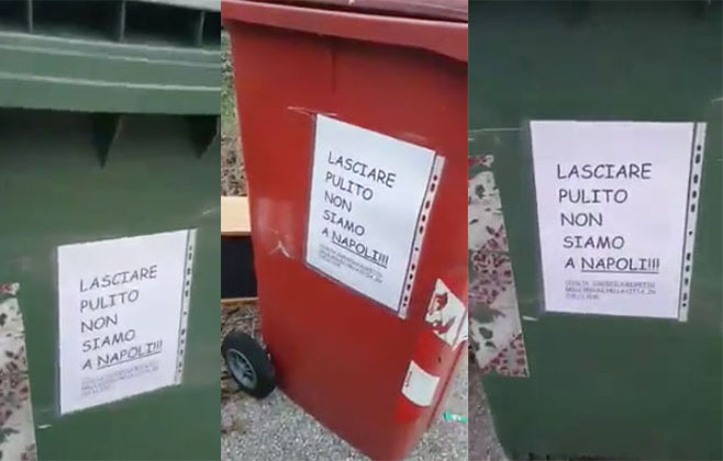 Razzismo e vergogna a Pordenone: “Lasciare pulito non siamo a Napoli”