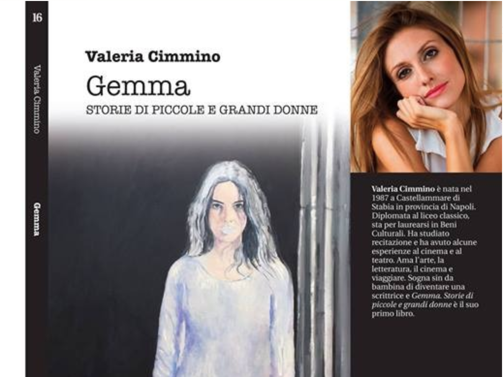 La stabiese Valeria Cimmino vince il Premio Nuove Opere con il suo libro “Gemma”