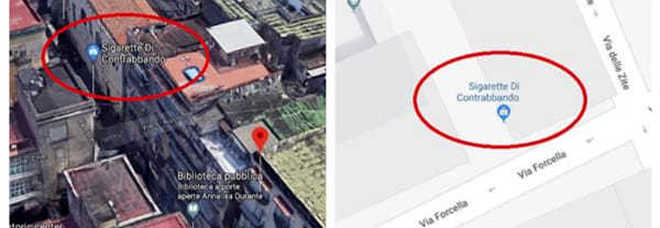 Scrive “sigarette di contrabbando” su Google Maps e il percorso porta a Forcella: il comune di Napoli denuncia