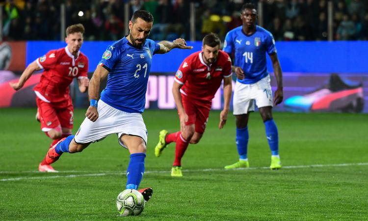L’Italia vola nel segno di Quagliarella, il marcatore più “anziano” della storia della Nazionale