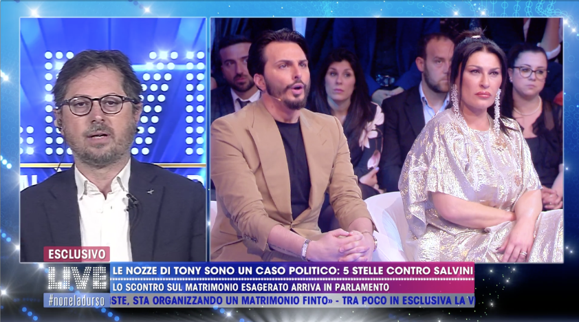 (VIDE0) Nozze trash, lite tra Borrelli e Colombo in TV