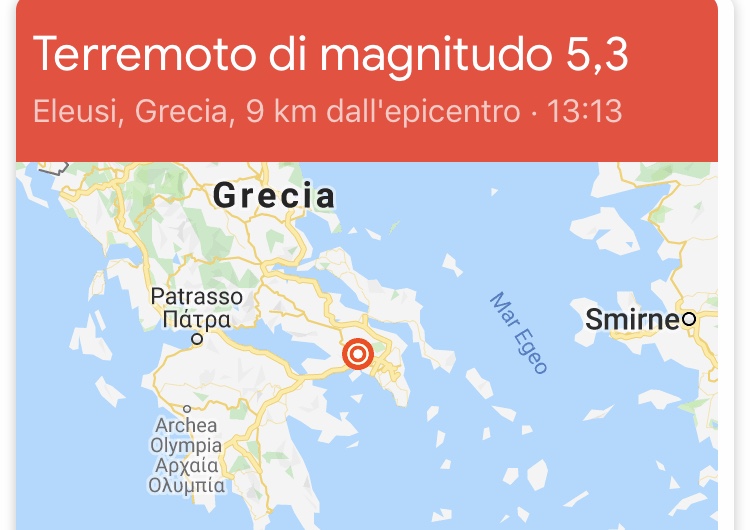 Atene. Terremoto magnitudo 5.3: panico per le strade, città in tilt
