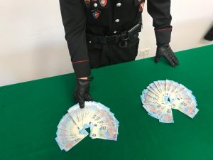 Gragnano. Migliaia di euro contraffatti nelle tasche: 18 enne arrestato dai Carabinieri
