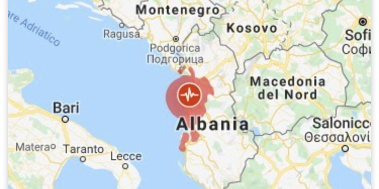 Albania, nuova forte scossa registrata nel pomeriggio