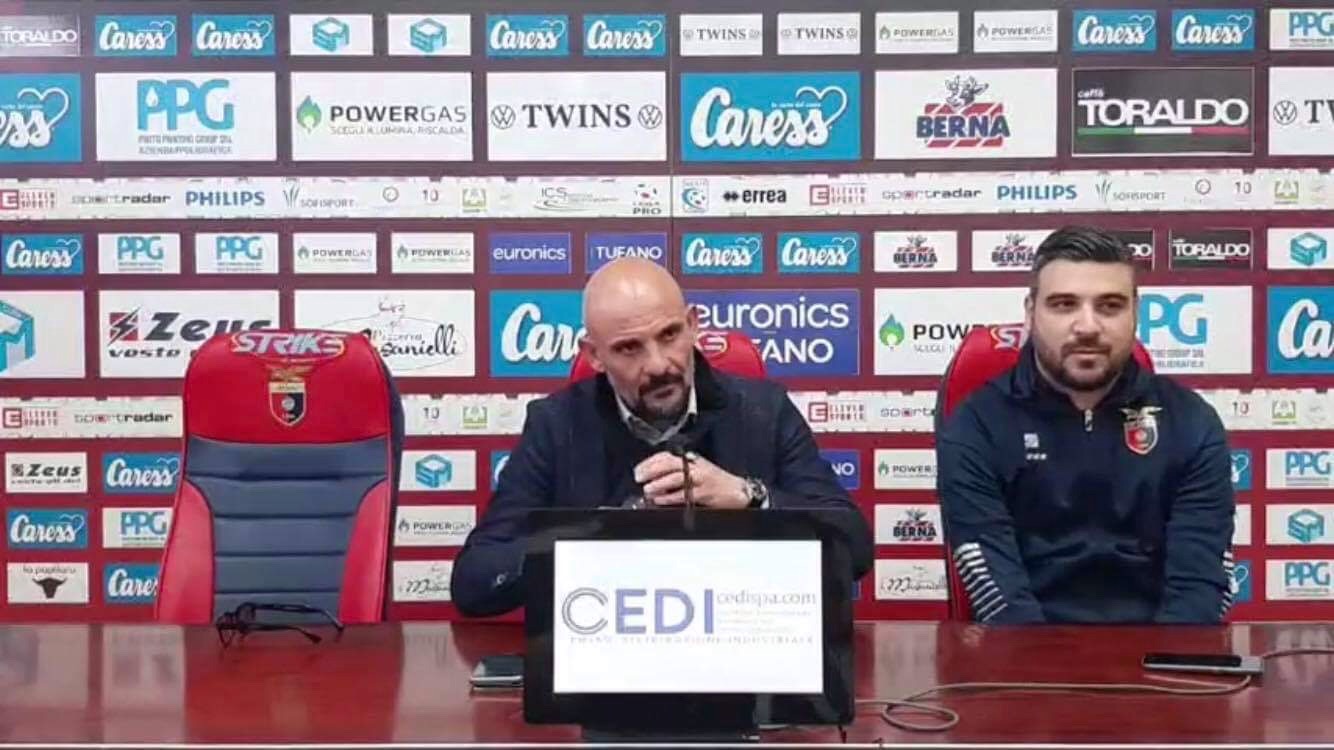 Casertana, Ginestra: “Meritavamo questa vittoria, sono contento per l’abbraccio con i ragazzi”