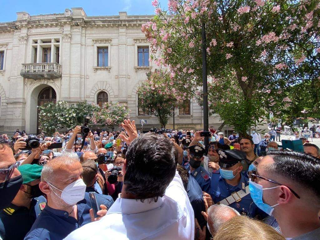 Reggio Calabria, Salvini:”Voglia di democrazia e libertà”