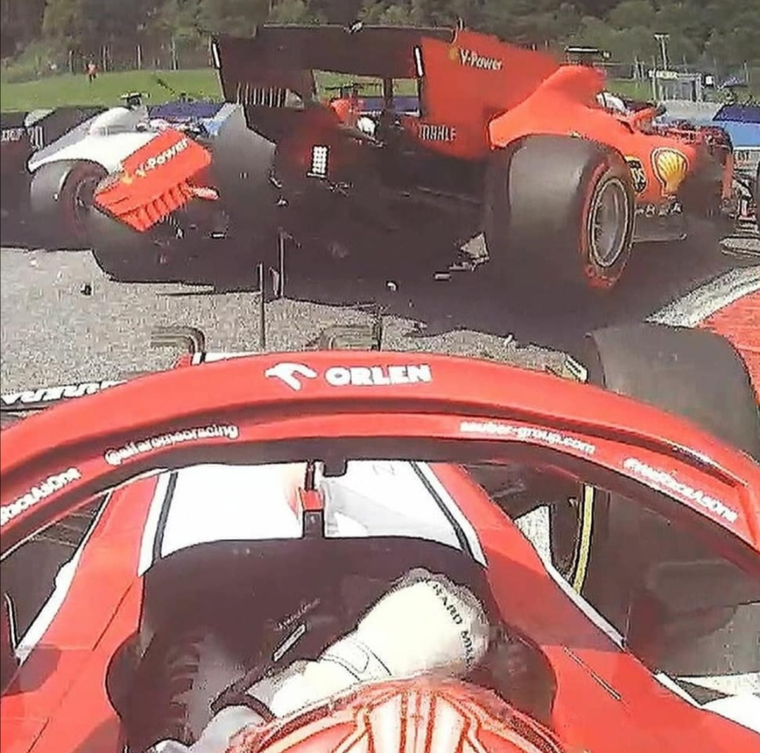 Formula 1, disastro Ferrari al GP d’Austria: schianto Leclerc-Vettel al primo giro (Video)