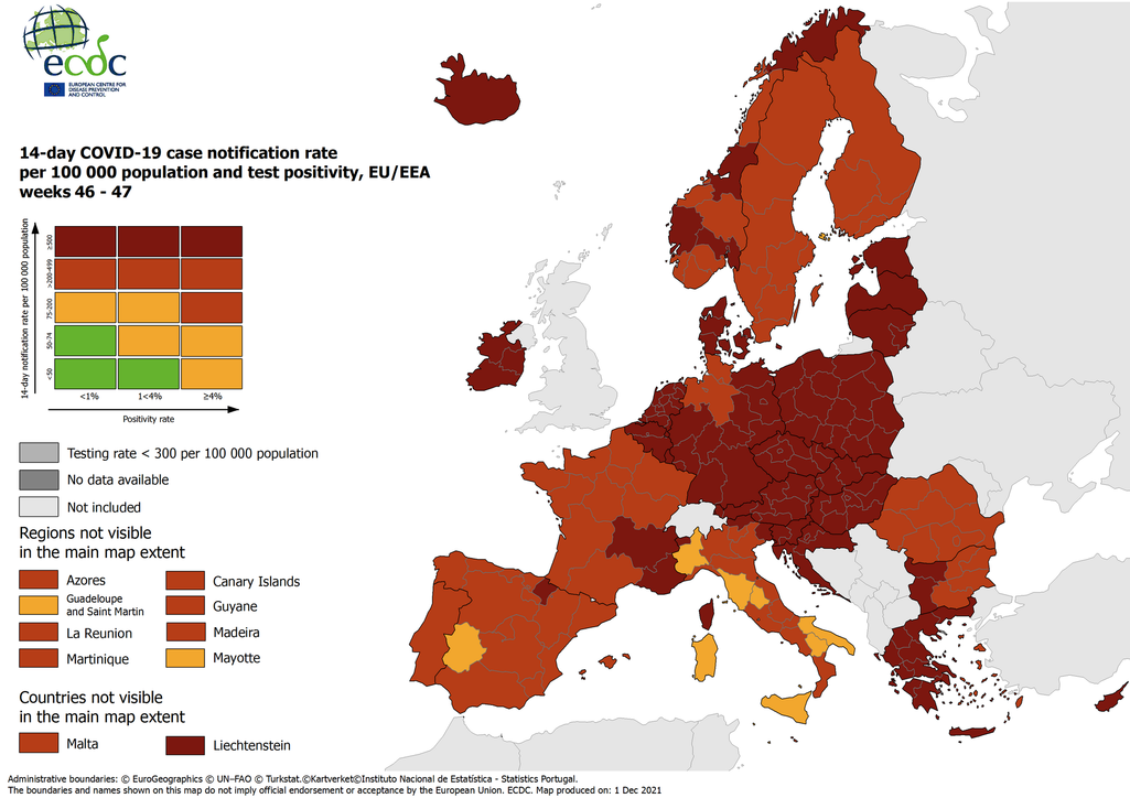 Coronavirus, la Germania verso l’obbligo vaccinale: l’Europa nuovamente in rosso